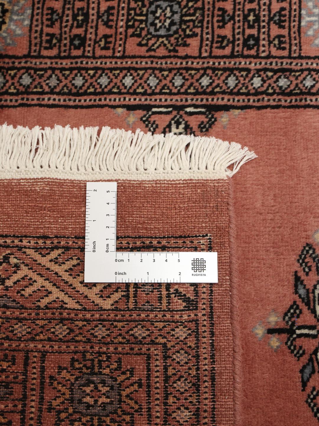 Runner Bokhara 2ply rosso annodato a mano dal Pakistan