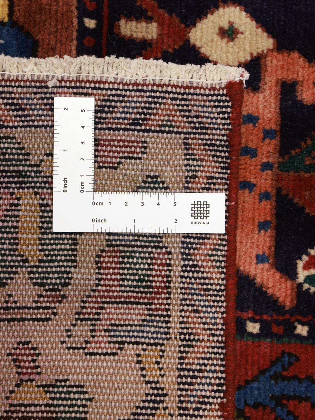 Håndknyttet Bakhtiar-tæppe fra Mellemøsten i flerfarvet design
