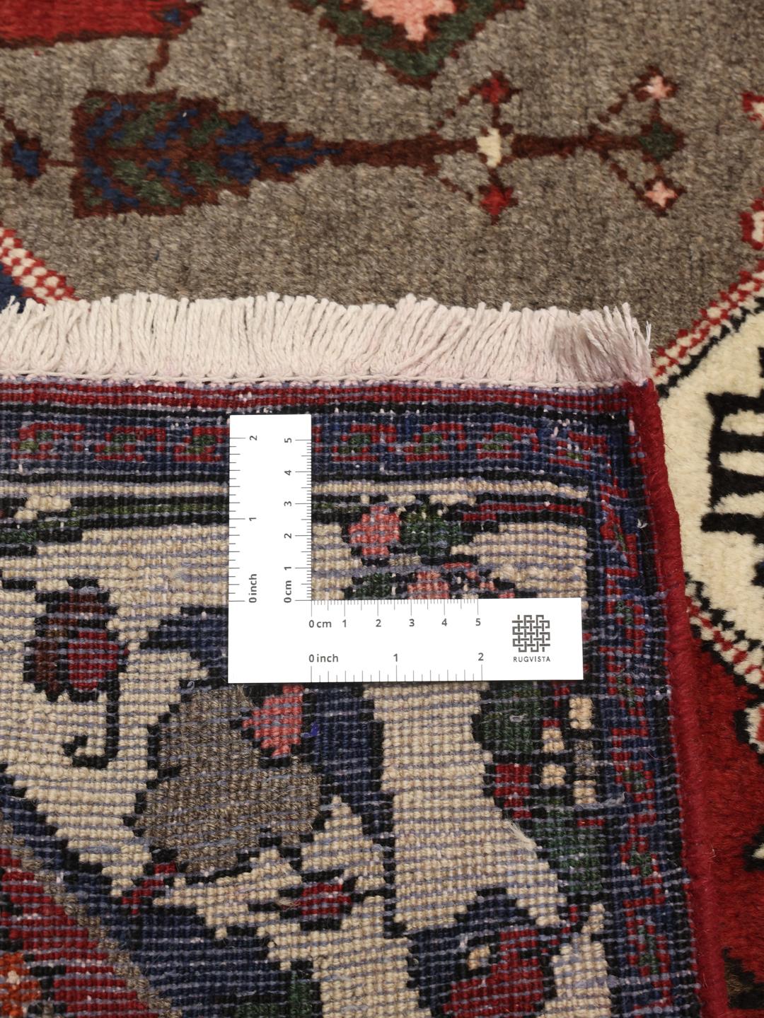 Handgeknoopt Bakhtiar-tapijt uit het Midden-Oosten in multicolor wol.