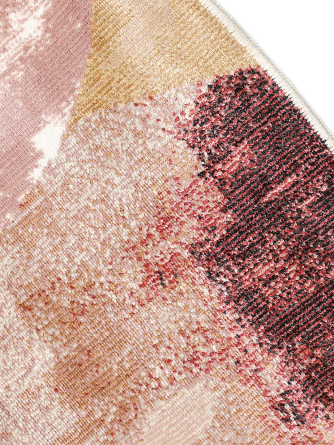 Multicolor loper tapijt met abstracte patronen