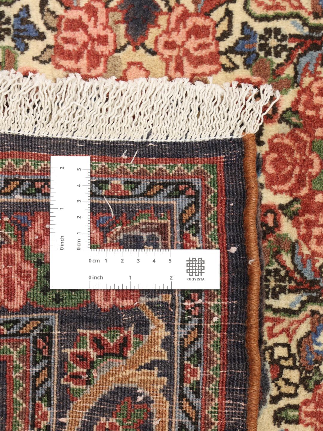 Handgeknoopt Bidjar-tapijt met bloemmotieven in multicolor