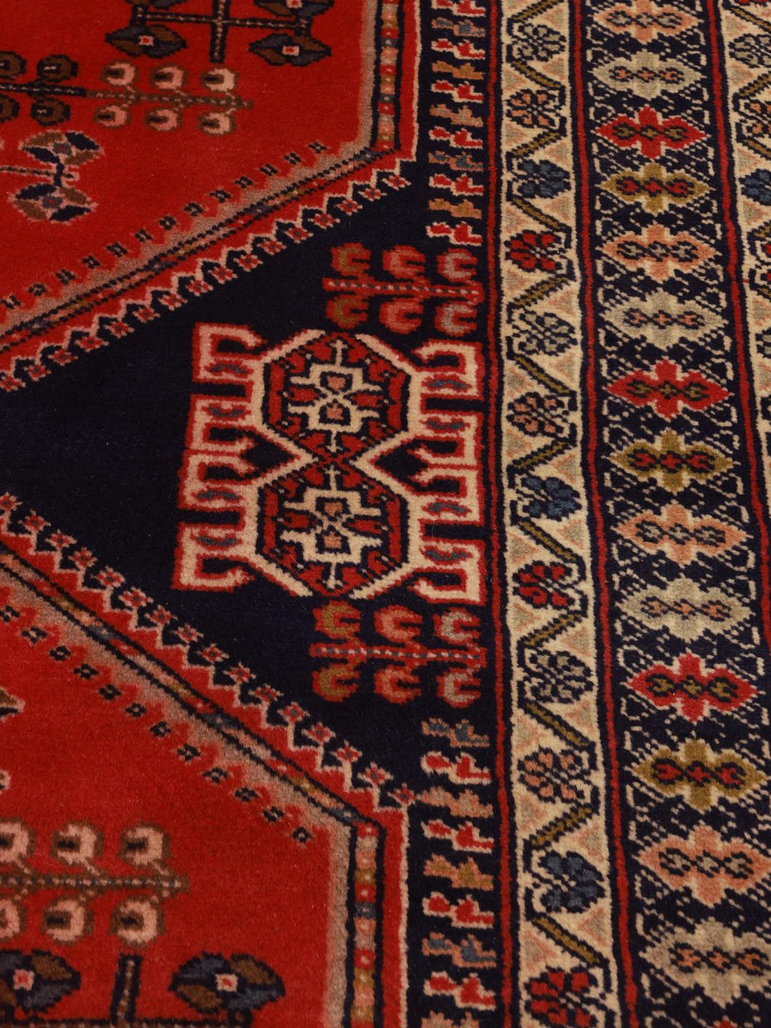 Turkaman rug from Middle East in red