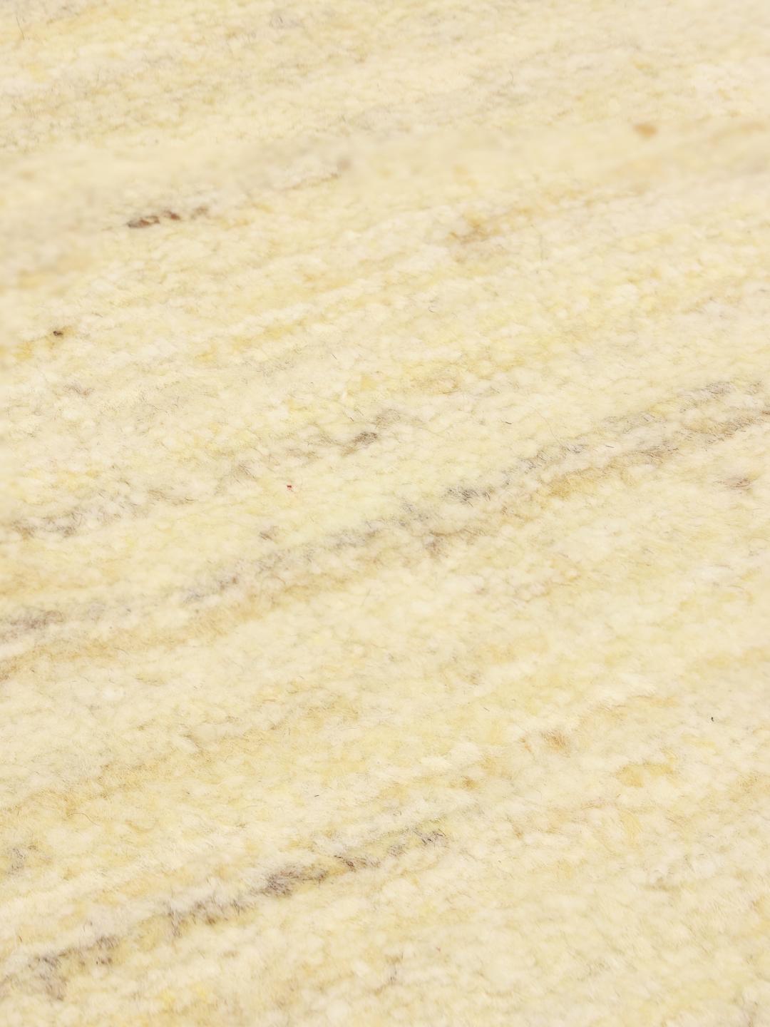 Handgeknoopt beige Gabbeh-tapijt uit het Midden-Oosten
