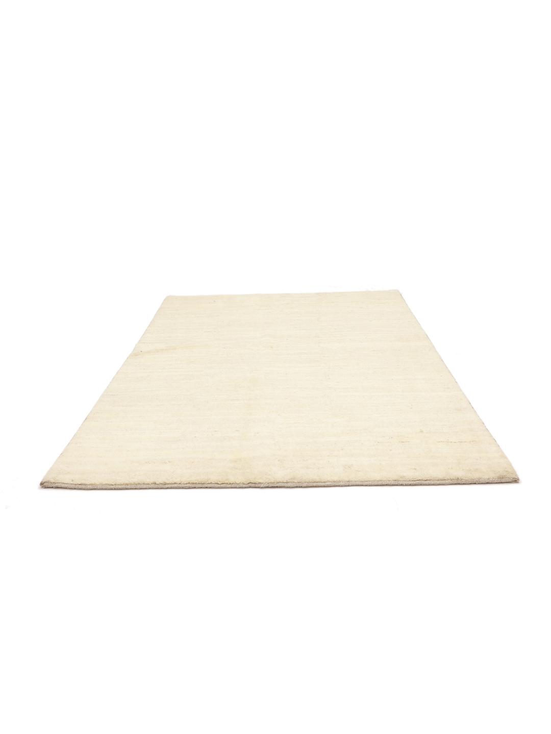 Handgeknoopt beige Gabbeh-tapijt uit het Midden-Oosten