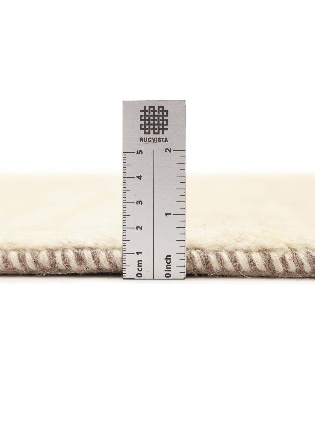 Handgeknoopt beige Gabbeh-tapijt uit het Midden-Oosten