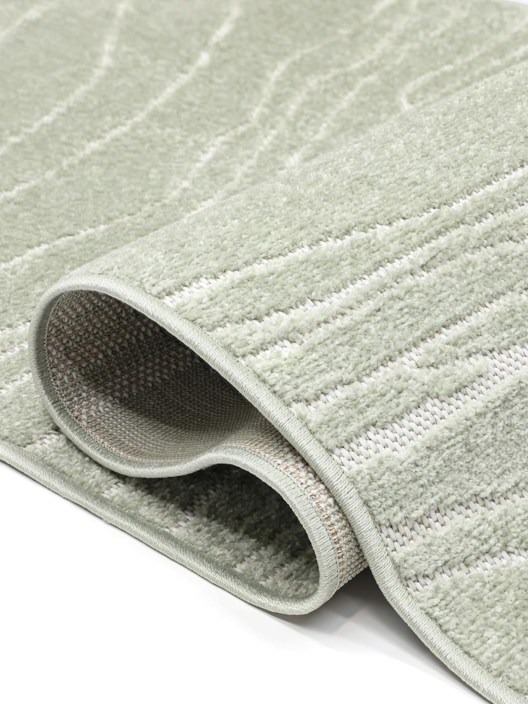tapis rond vert