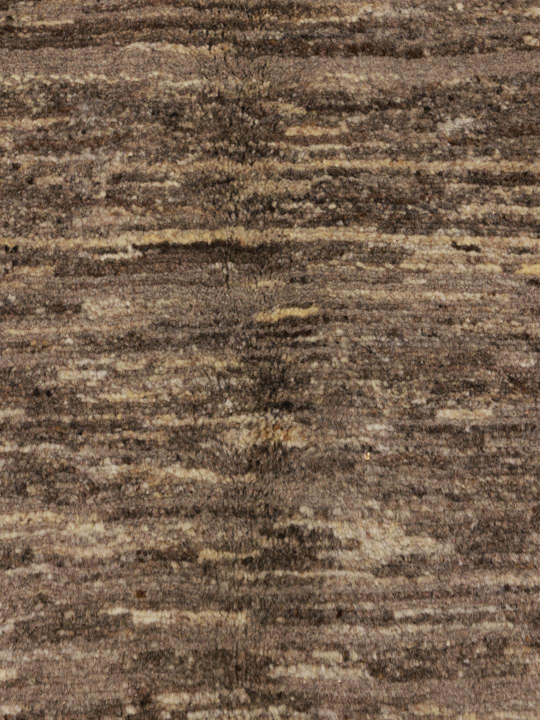 Håndknyttet Gabbeh-tæppe fra Mellemøsten i brune nuancer