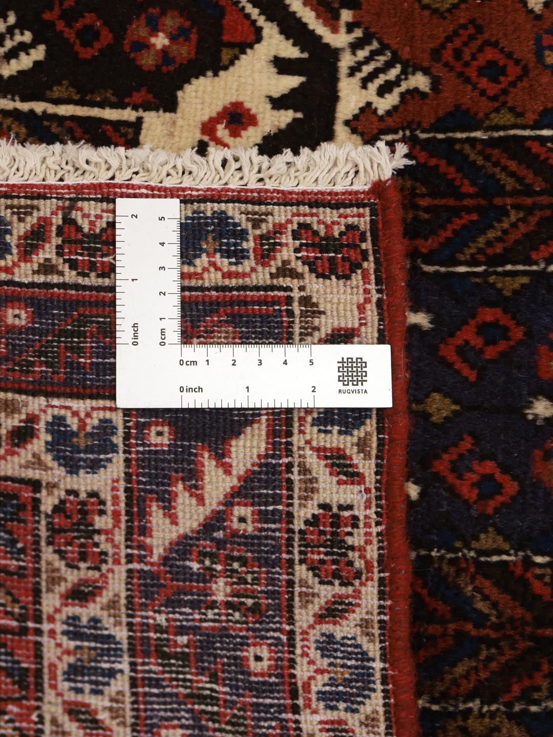 Håndknyttet Afshar Shahre Babak løber i flerfarvet fra Mellemøsten