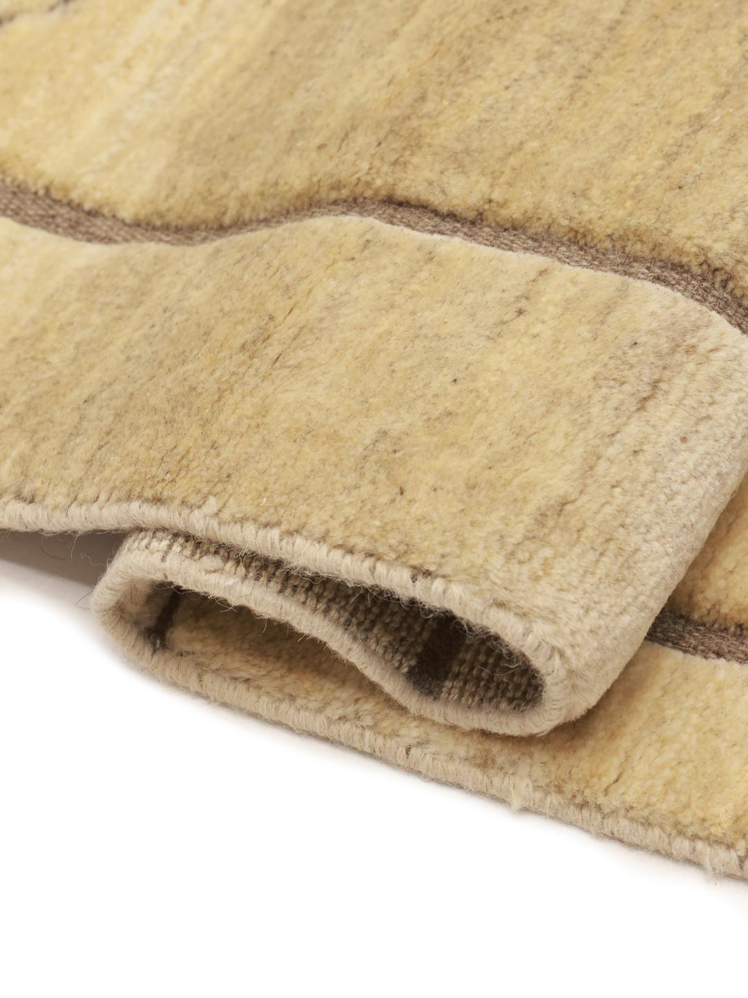Håndlavet marokkansk Berber-tæppe fra Mellemøsten i beige toner