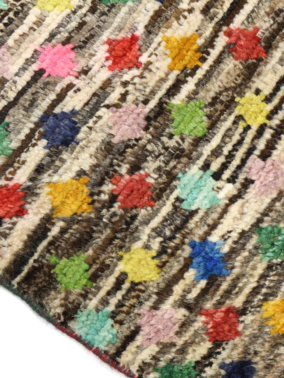 Met de hand geknoopt kleurrijk Berber-tapijt uit Afghanistan