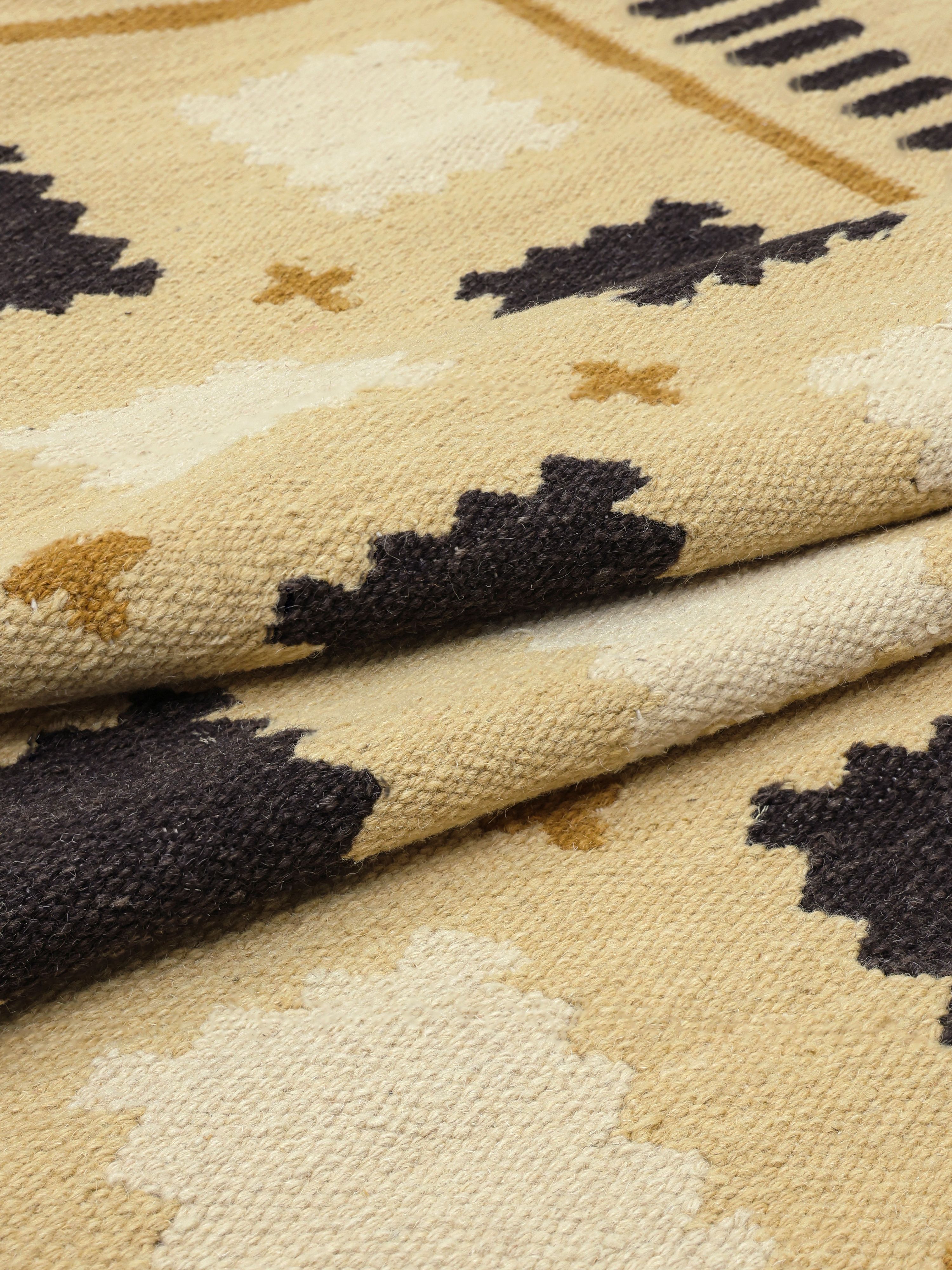 Rugvista Core絨毯 Rugvista core - Tove - イエロー 200 x 300 cm ウール 絨毯 - Rugvista