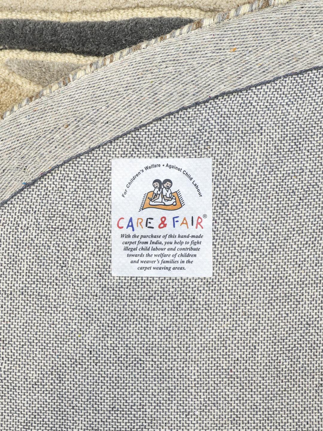 Round Rug Calm Marble Grey Beige Round Rug - Rugvista