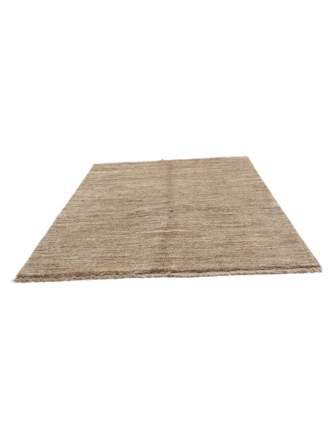 Handgeknoopt Gabbeh-tapijt uit het Midden-Oosten in beige tinten