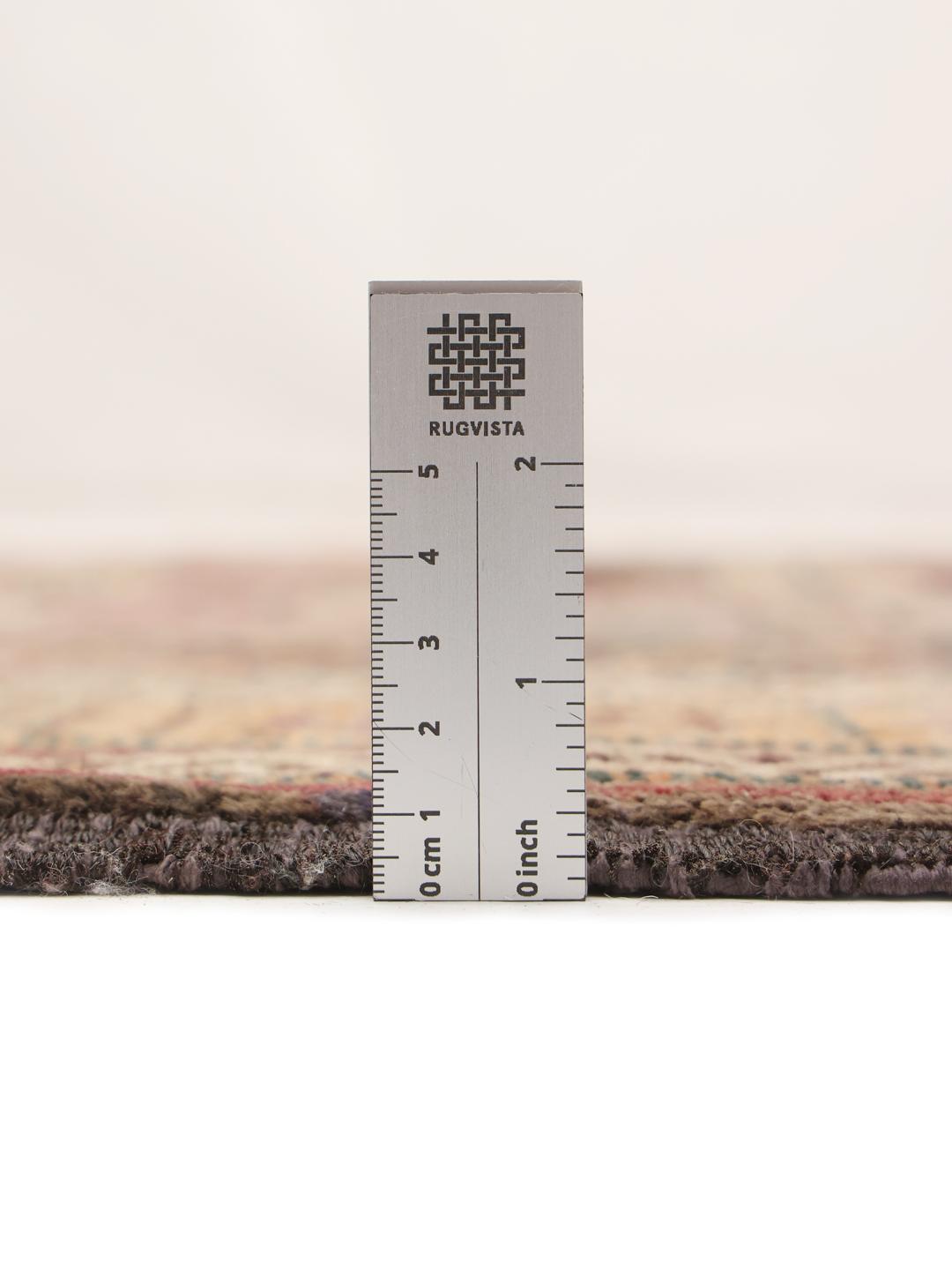 Håndknyttet Baluch-tæppe med et mørkerødt felt og geometriske mønstre fra Mellemøsten