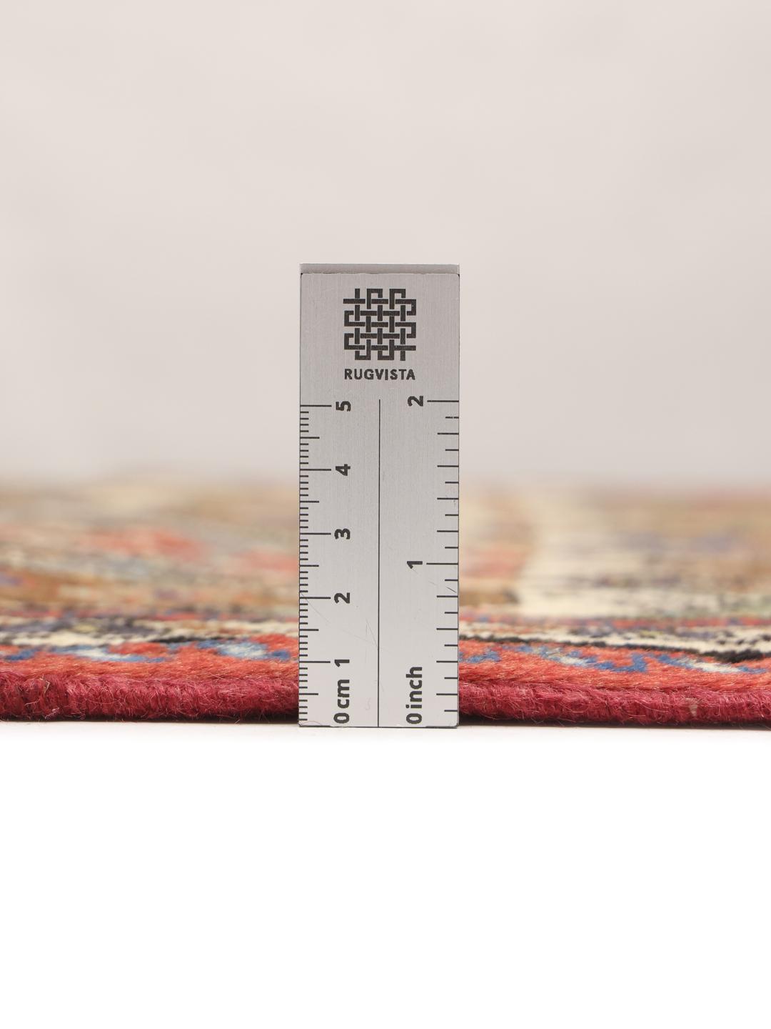 Handgeknoopt Afshar Shahre Babak-tapijt uit het Midden-Oosten in multicolor wol.