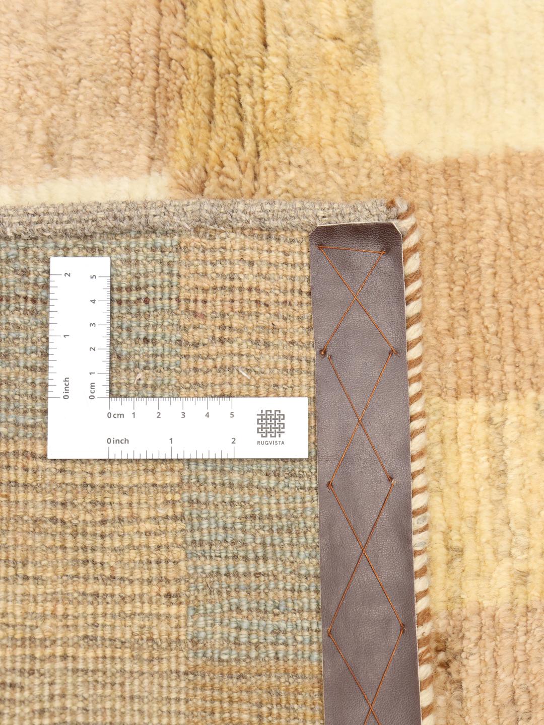 Hand-knotted Gabbeh rug with a checkered pattern in multicolor wool from the Middle East