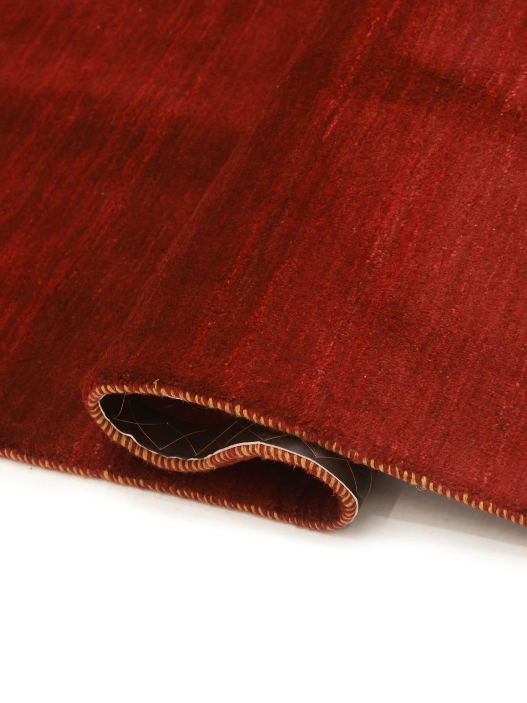 Handgeknoopt rood Loribaft-tapijt uit het Midden-Oosten