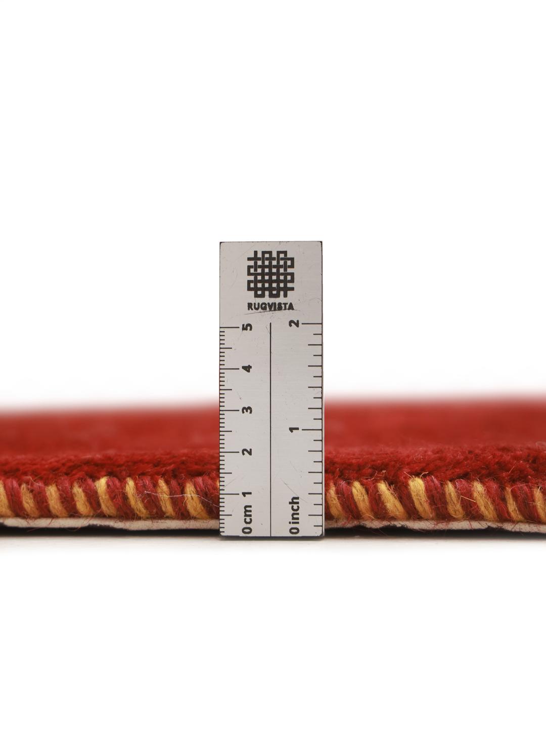 Handgeknoopt rood Loribaft-tapijt uit het Midden-Oosten