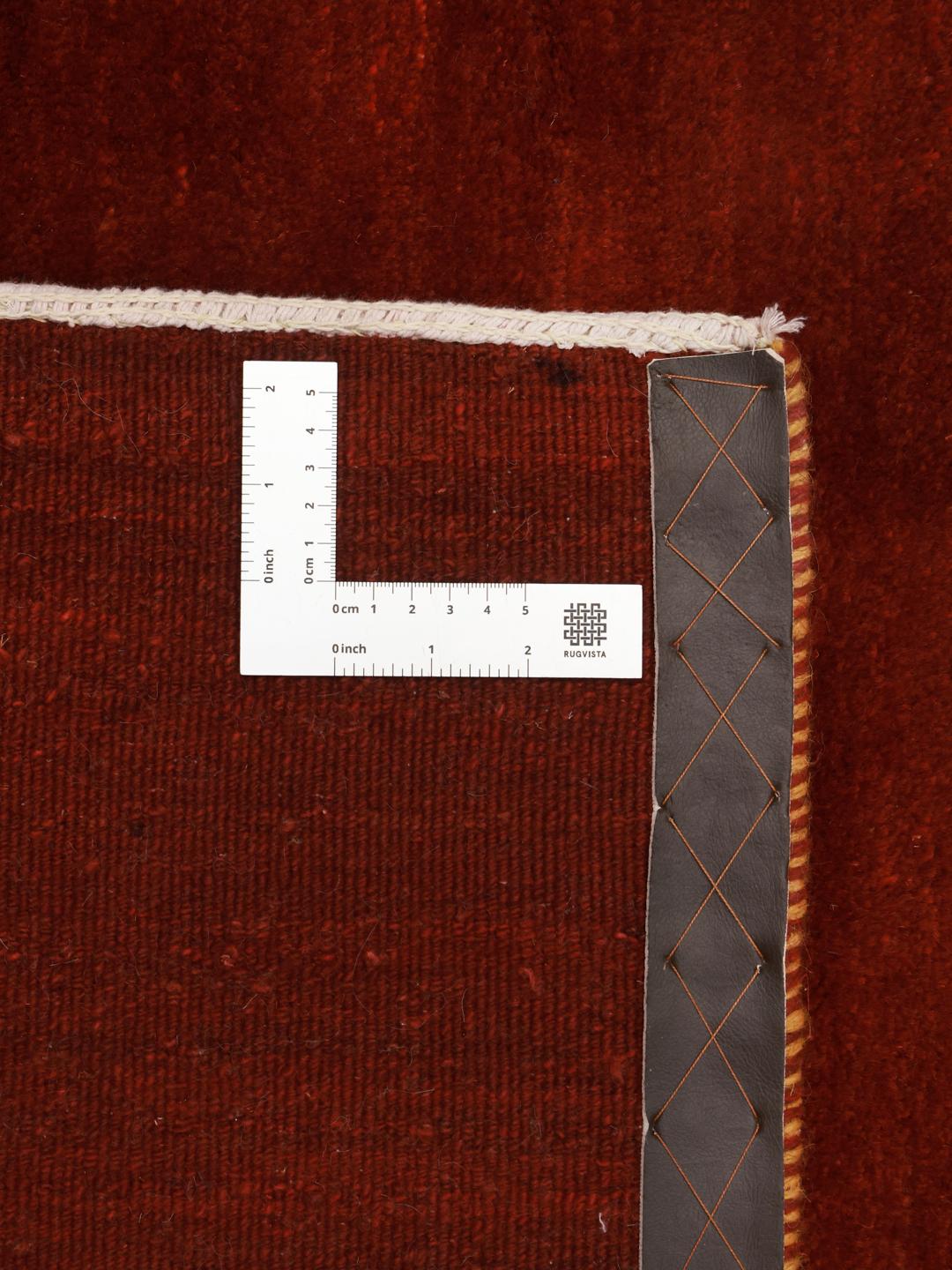 Handgeknoopt rood Loribaft-tapijt uit het Midden-Oosten