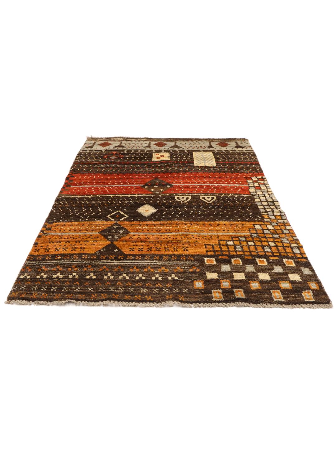 Handgemaakt Berber Colourful tapijt uit Afghanistan in meerkleurige tinten