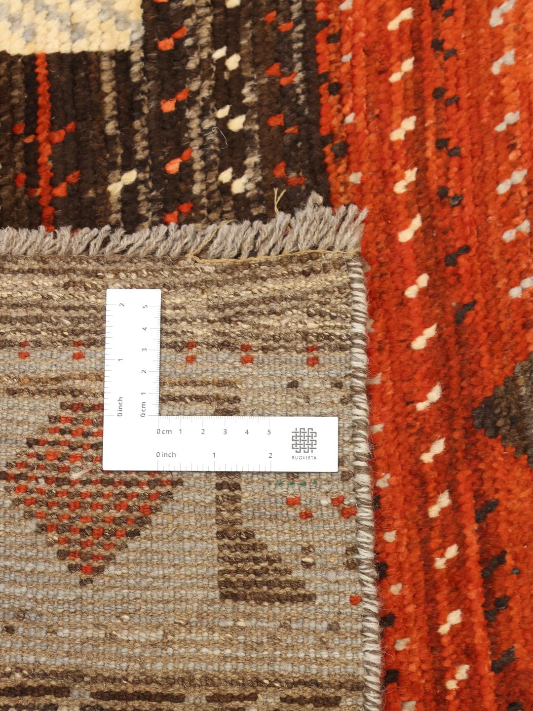 Handgemaakt Berber Colourful tapijt uit Afghanistan in meerkleurige tinten