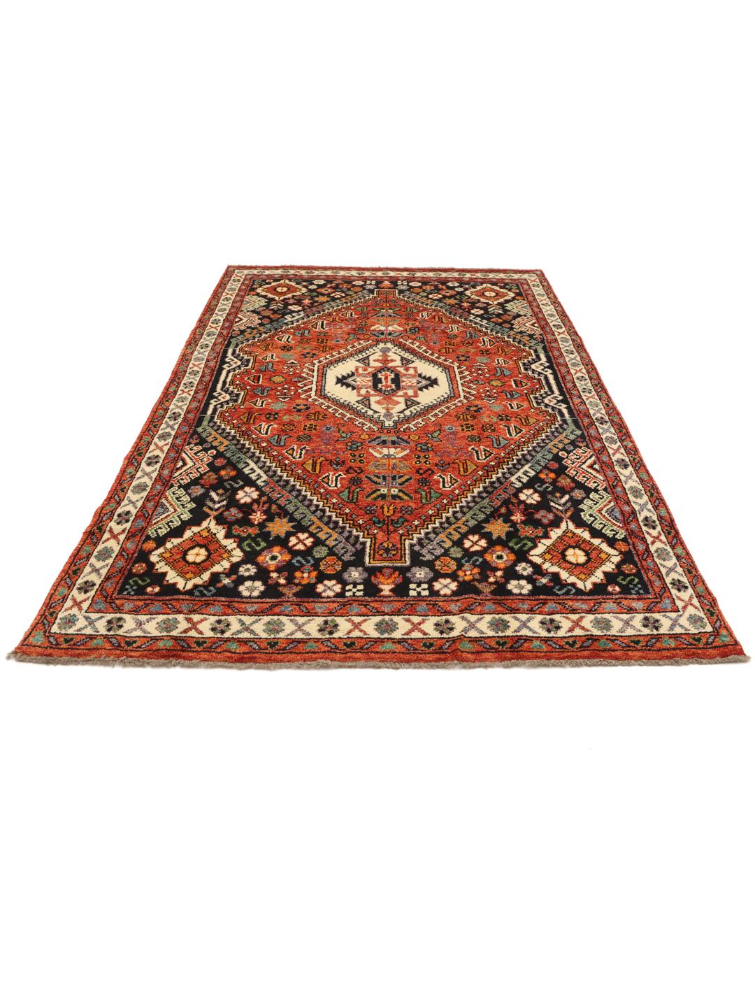 Handgeknüpfter Kazak-Teppich aus Afghanistan mit geometrischen Mustern aus mehrfarbiger Wolle.
