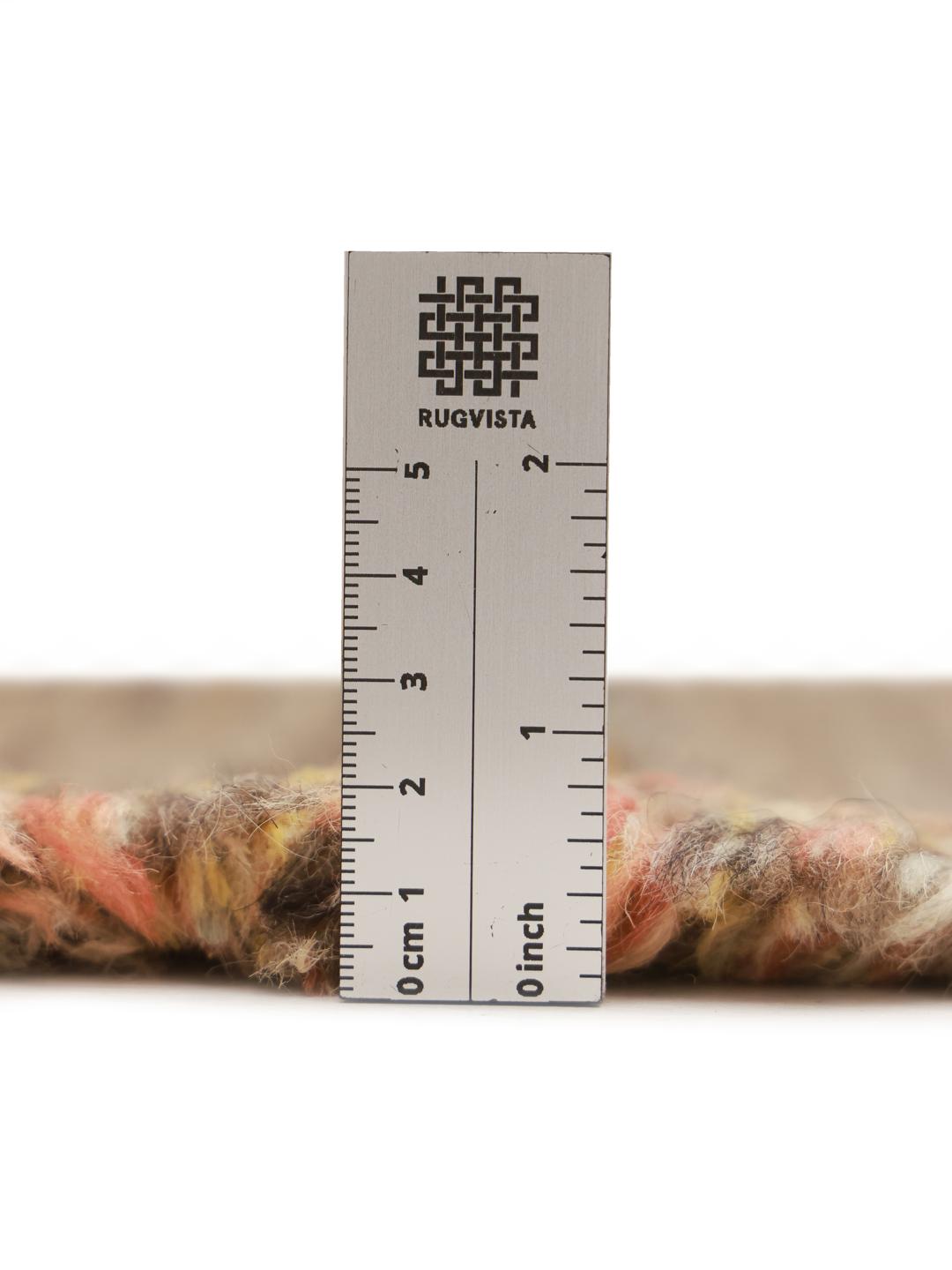 Handgeweven Afghaanse bruine loper met decoratieve accenten