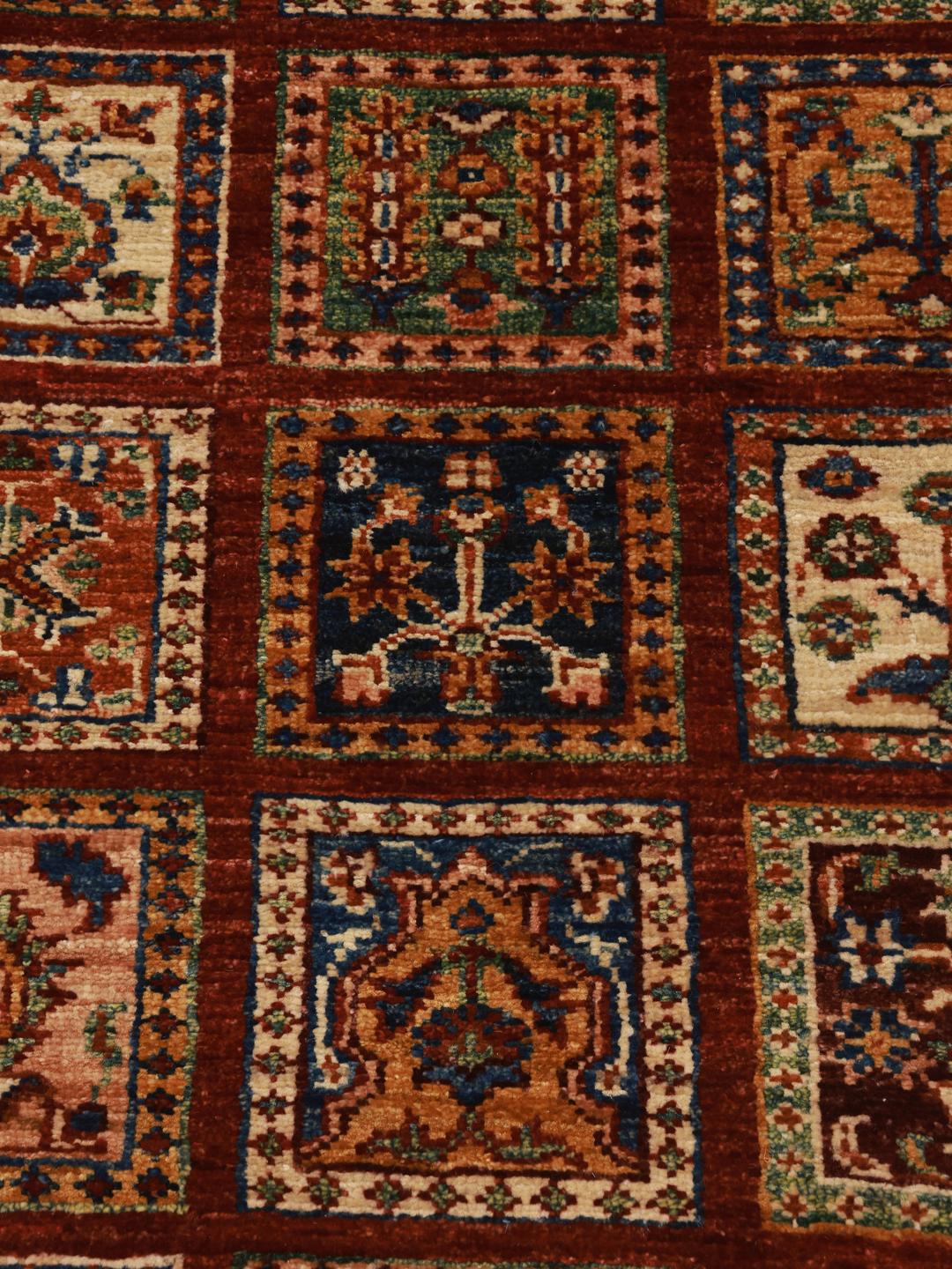 Handmade runner rug from Afghanistan in red