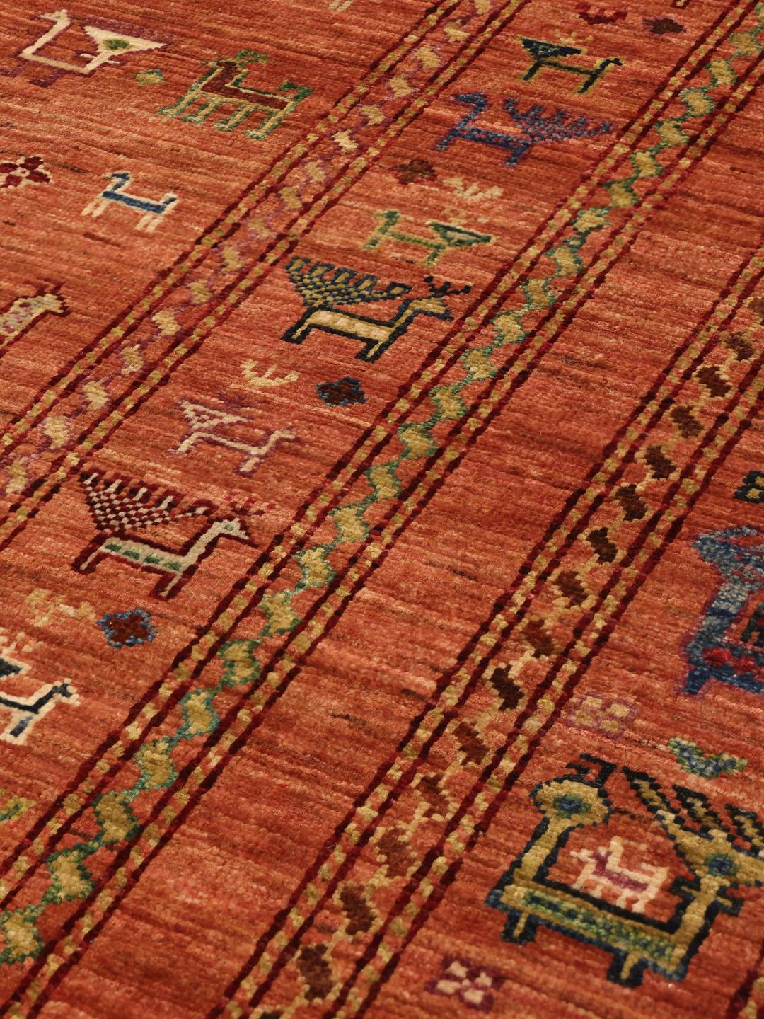 Afghan red rug