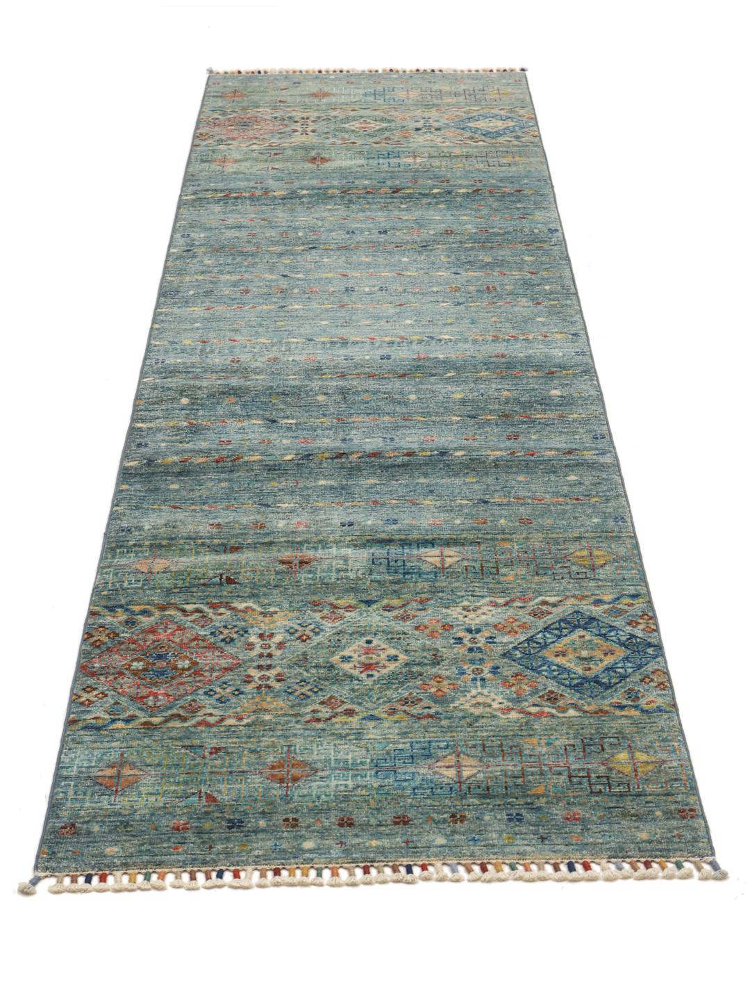 Runner rug from Afghanistan in blue
