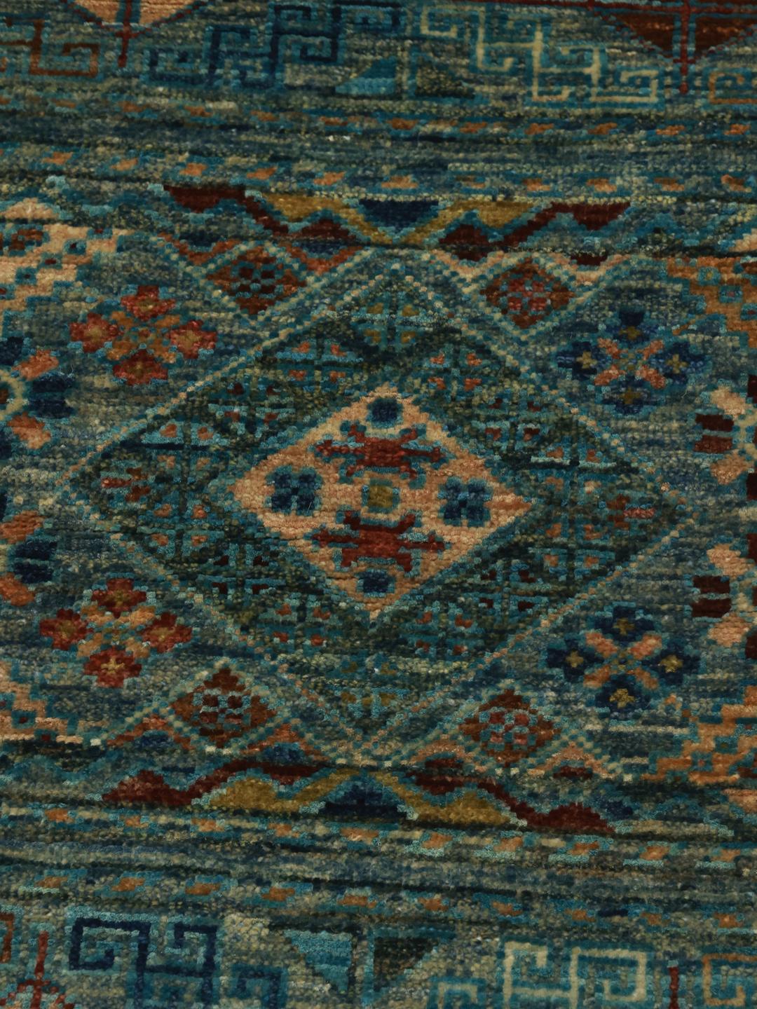 Runner rug from Afghanistan in blue