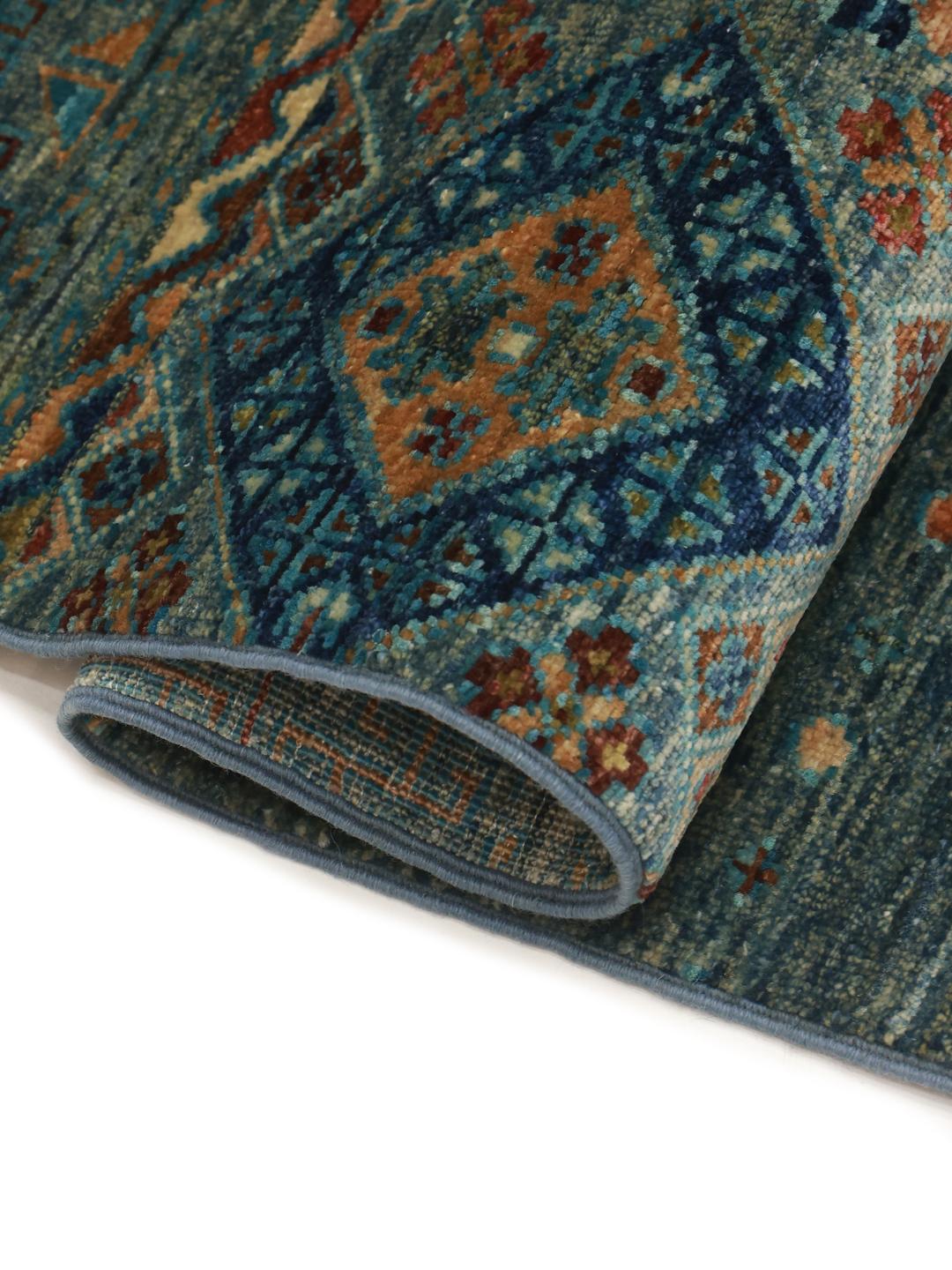 Runner rug from Afghanistan in blue