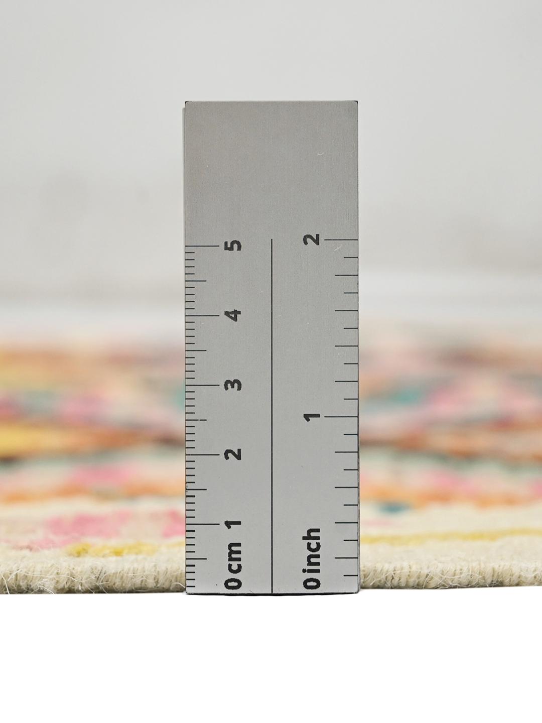 Handgeweven Afghaans Kelim-tapijt met een levendig veelkleurig geometrisch ruitpatroon