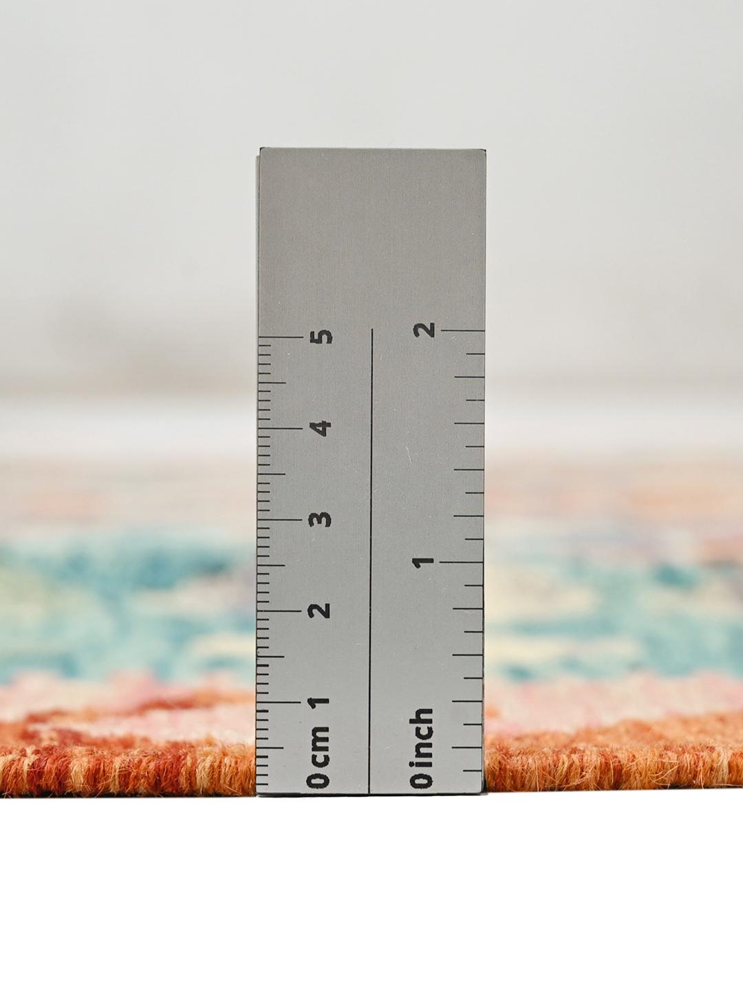 Handgeweven Afghaans Kelim-tapijt met veelkleurig geometrisch patroon
