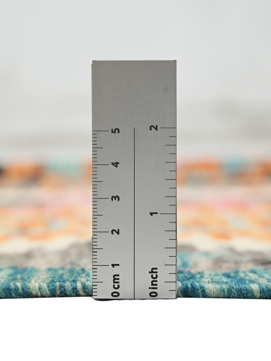 Hand-woven Afghan Kelim rug featuring geometric patterns in multicolour Wool.