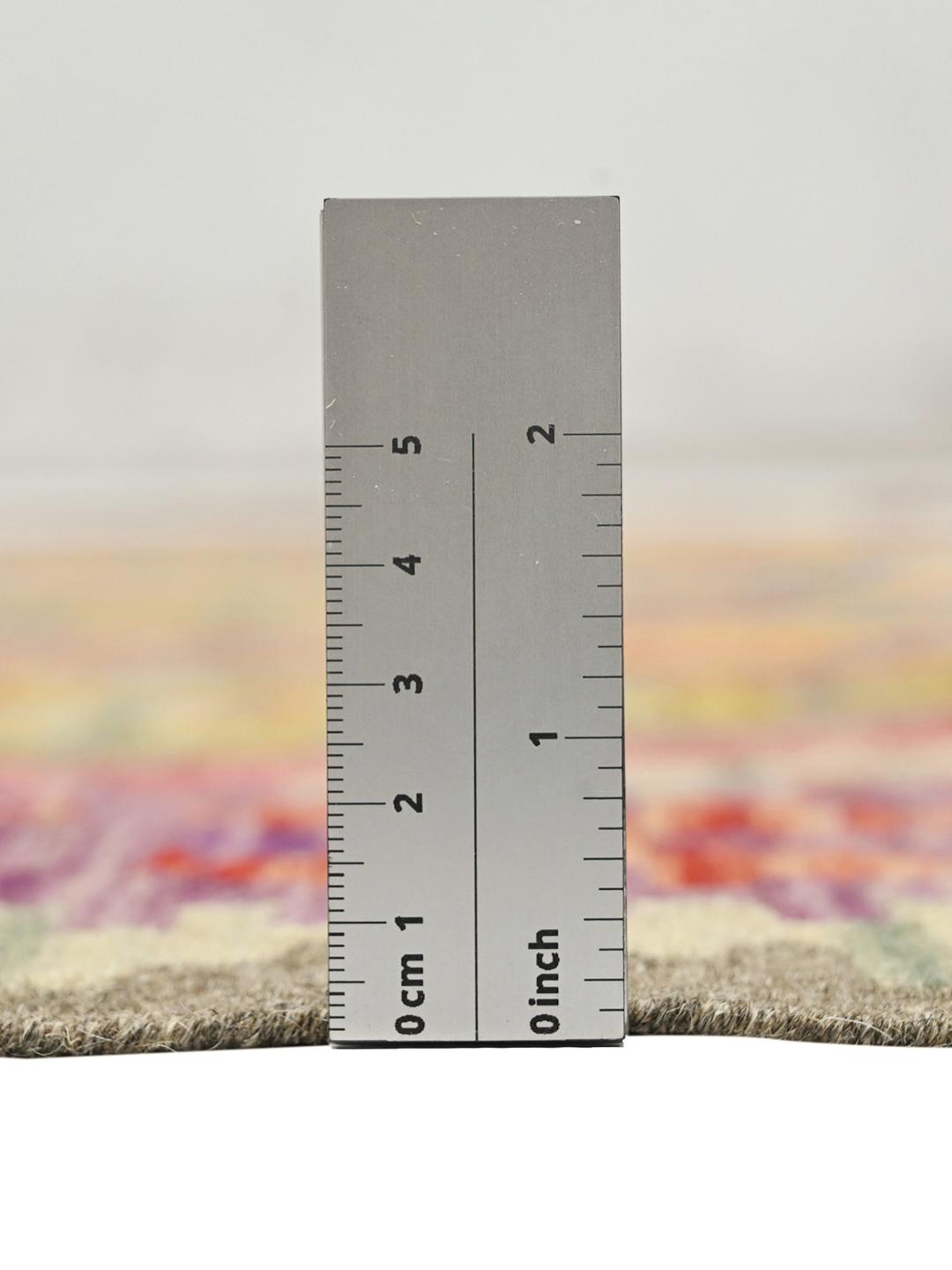 Hand-woven Afghan Kelim rug featuring geometric patterns in multicolour wool