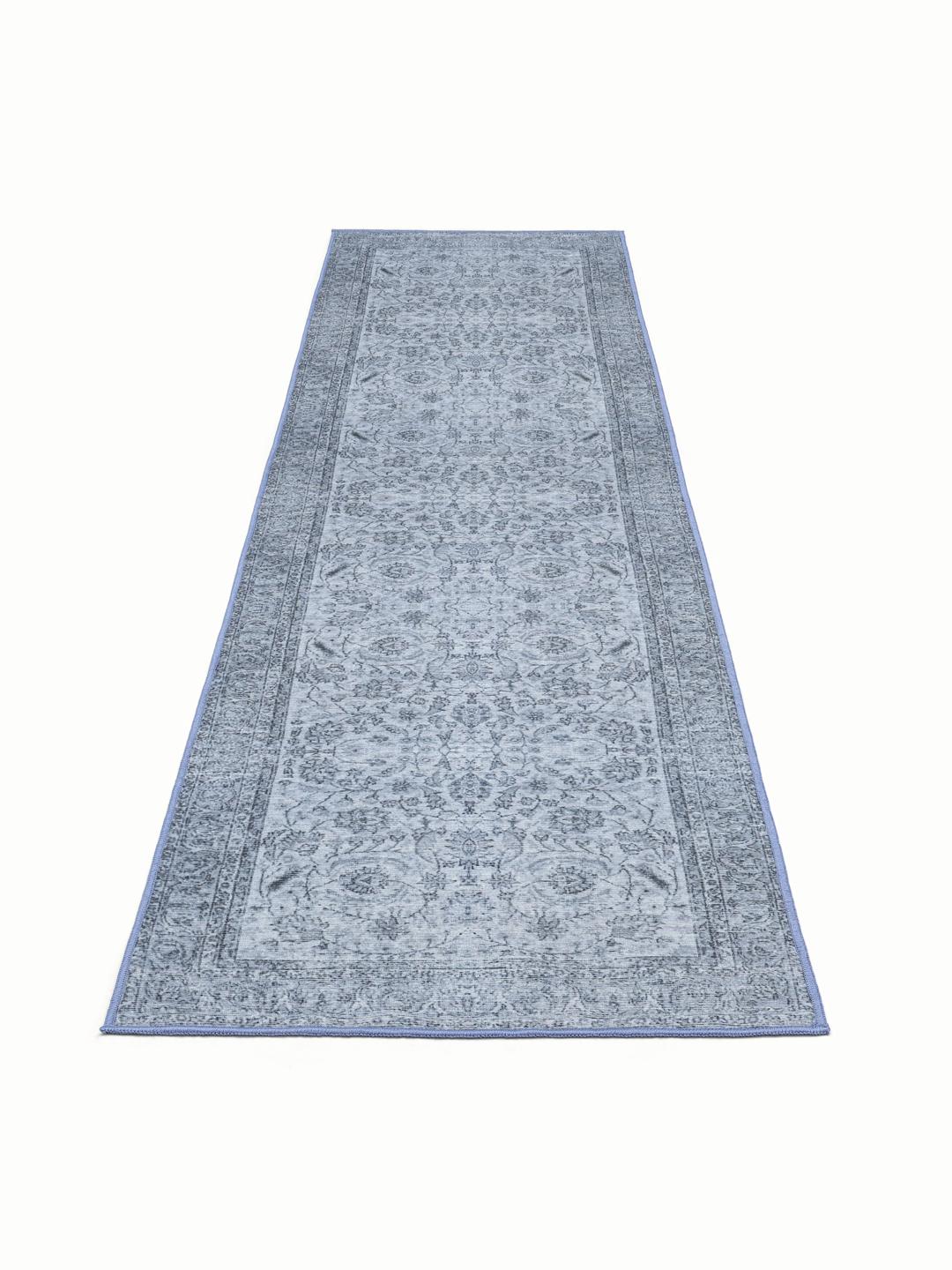 loper vloerkleed in blauw