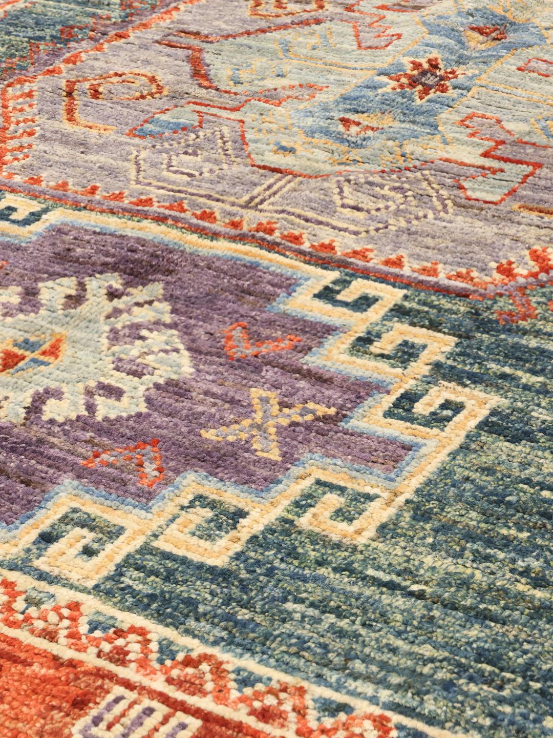 Kazak rug from Afghanistan in blue
