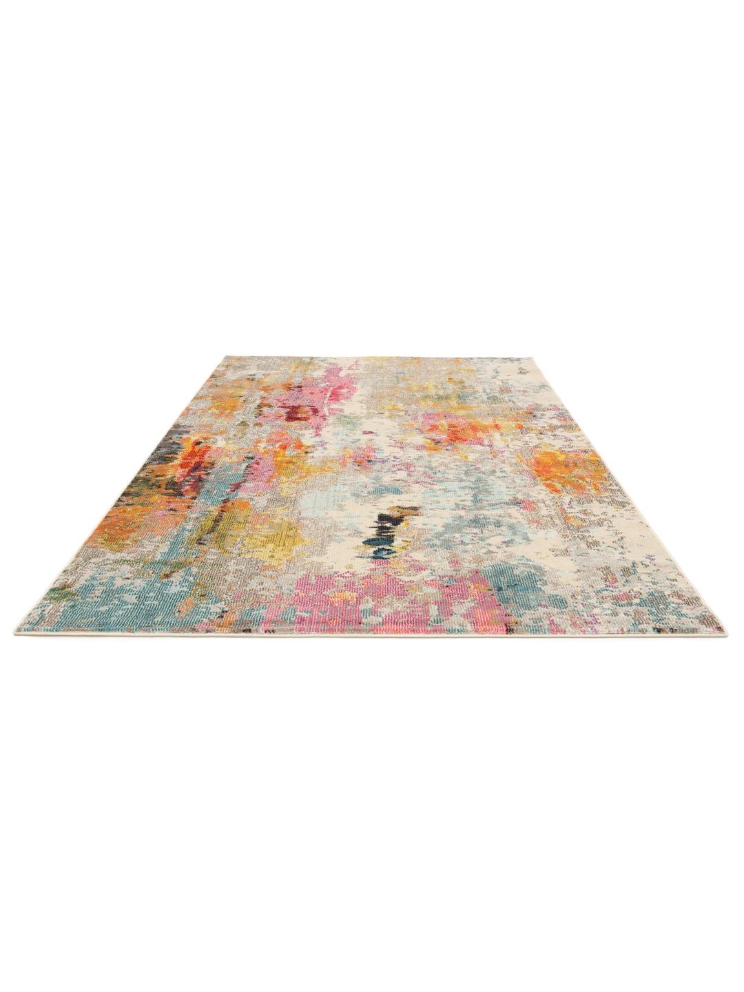 Multicolor tapijt met abstract patroon