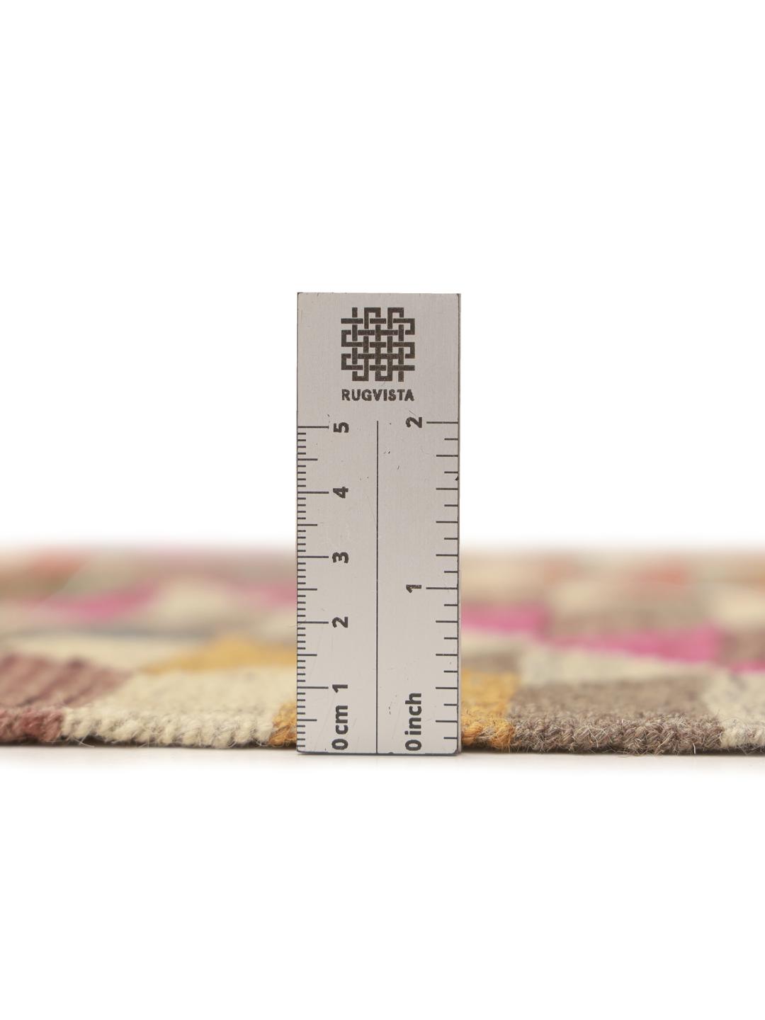 Handgemaakte Afghaanse Kelim Ariana loper in multicolor met geometrisch ruitpatroon