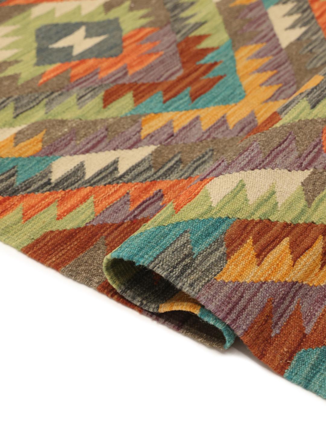 Loper uit Afghanistan in meerkleurig design