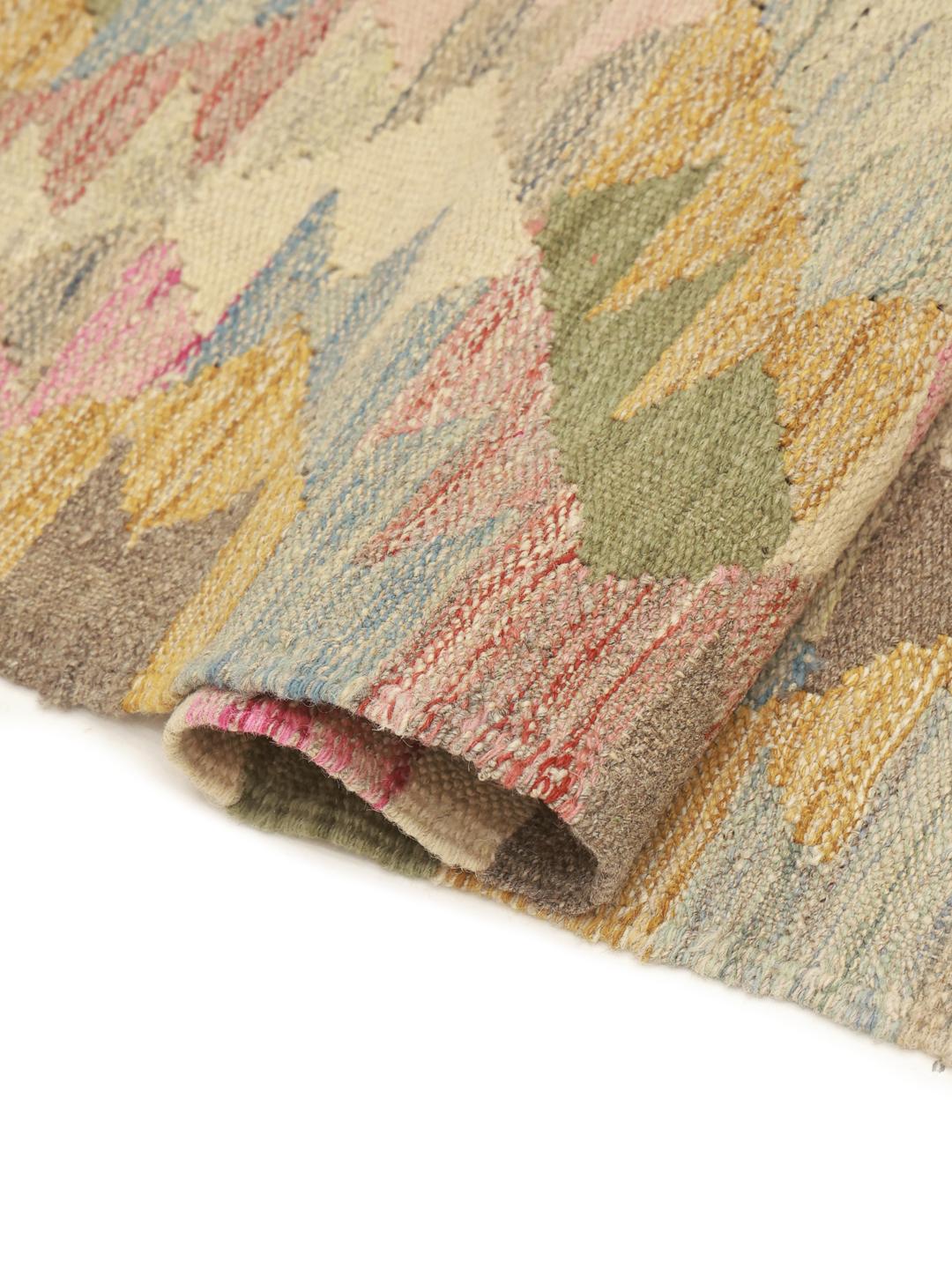 Handmade runner rug from Afghanistan in multicolor