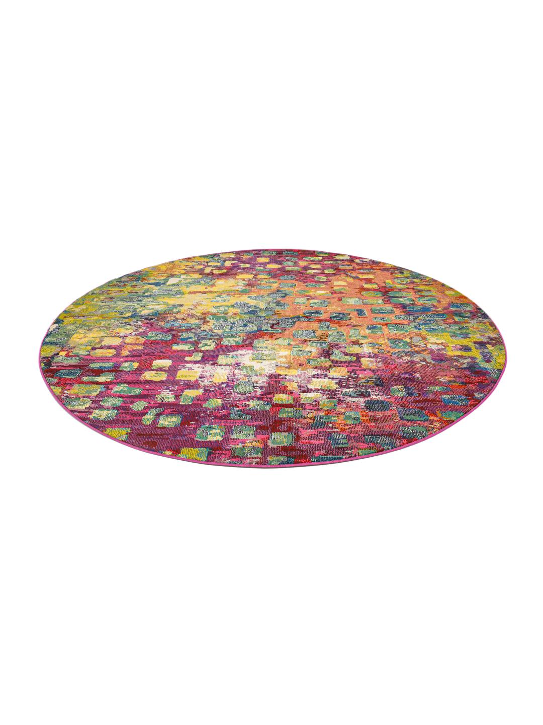 Rond multicolour tapijt