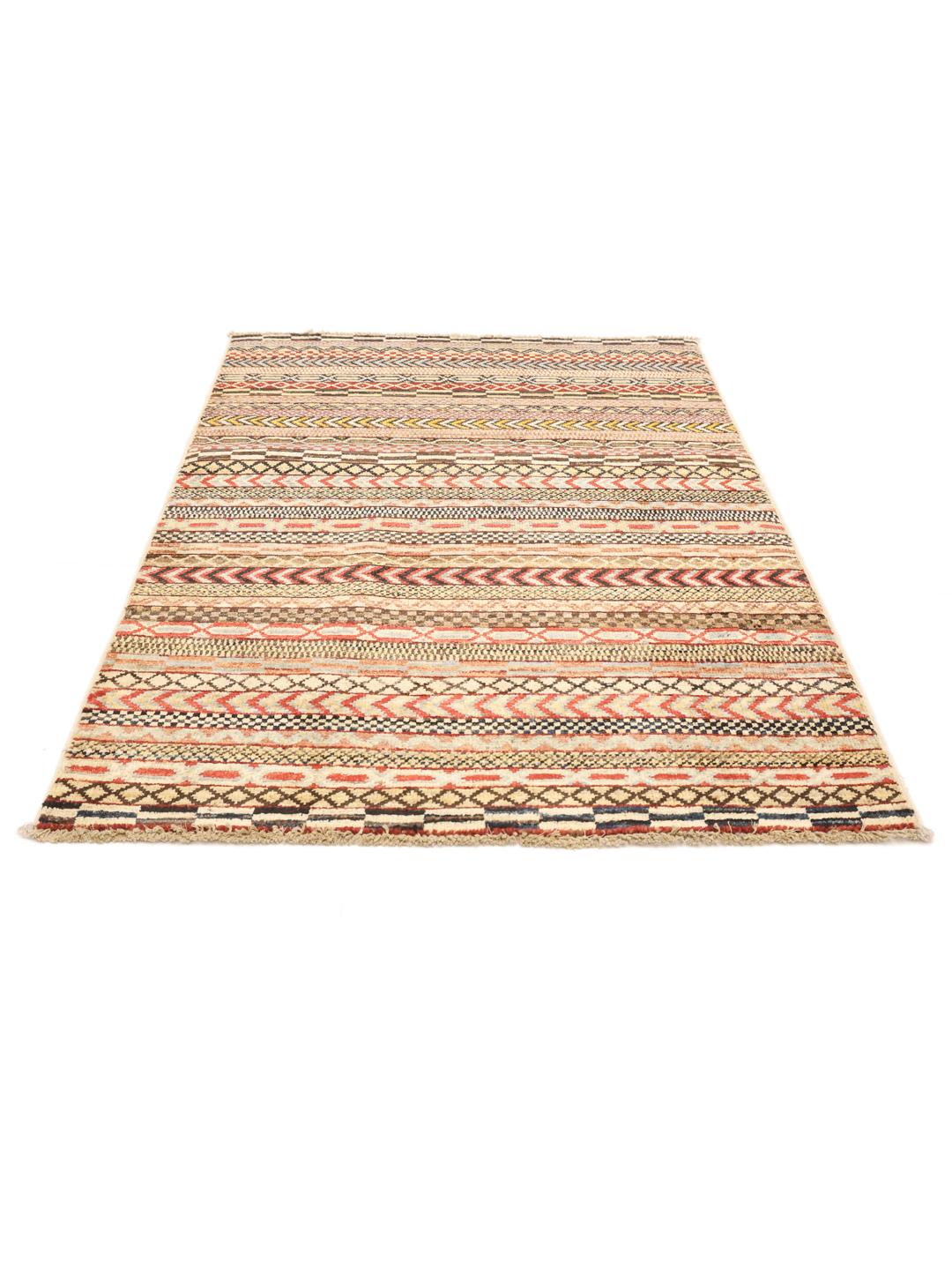 Tappeto Gabbeh Modern dall'Afghanistan in multicolore