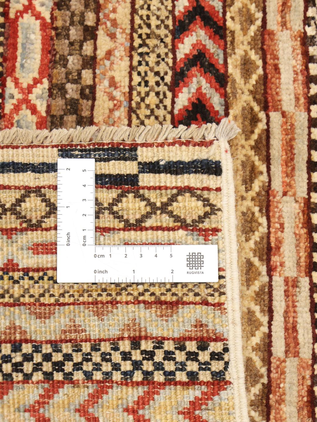 Tappeto Gabbeh Modern dall'Afghanistan in multicolore