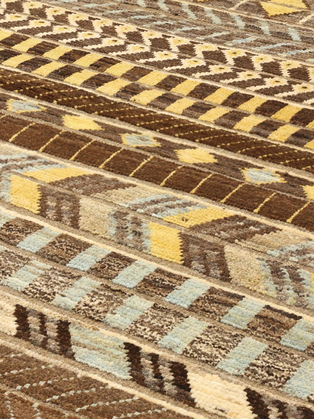 Afghansk Gabbeh Modern brunt tæppe