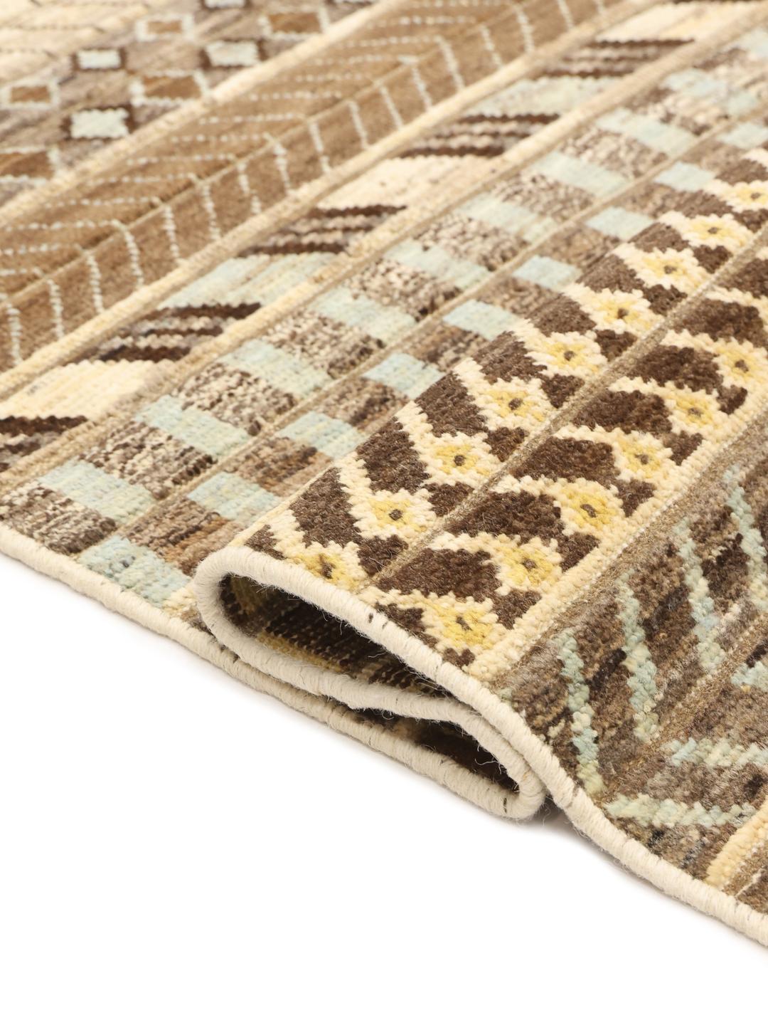 Afghansk Gabbeh Modern brunt tæppe