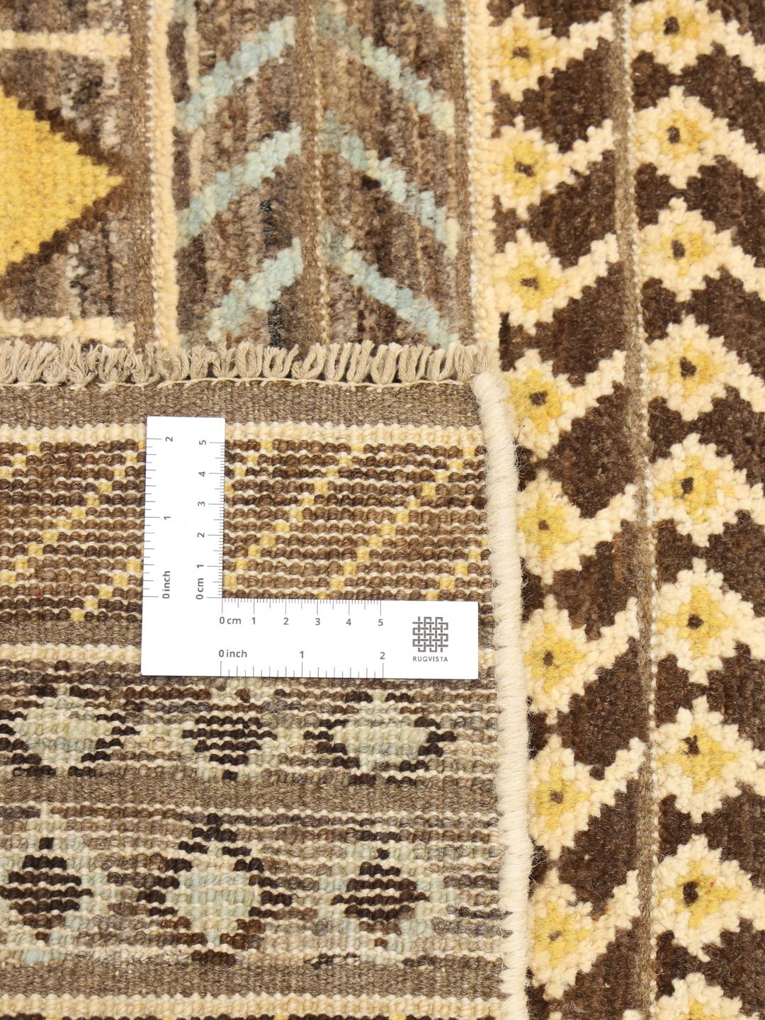 Afghansk Gabbeh Modern brunt tæppe