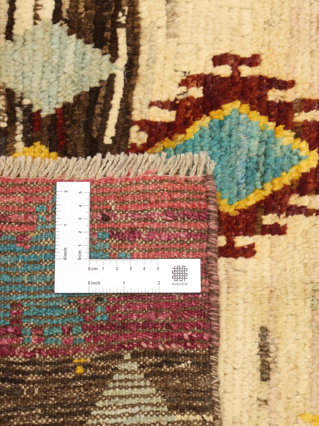Håndlavet afghansk tæppe i flerfarvet uld med Berber Colourful-design