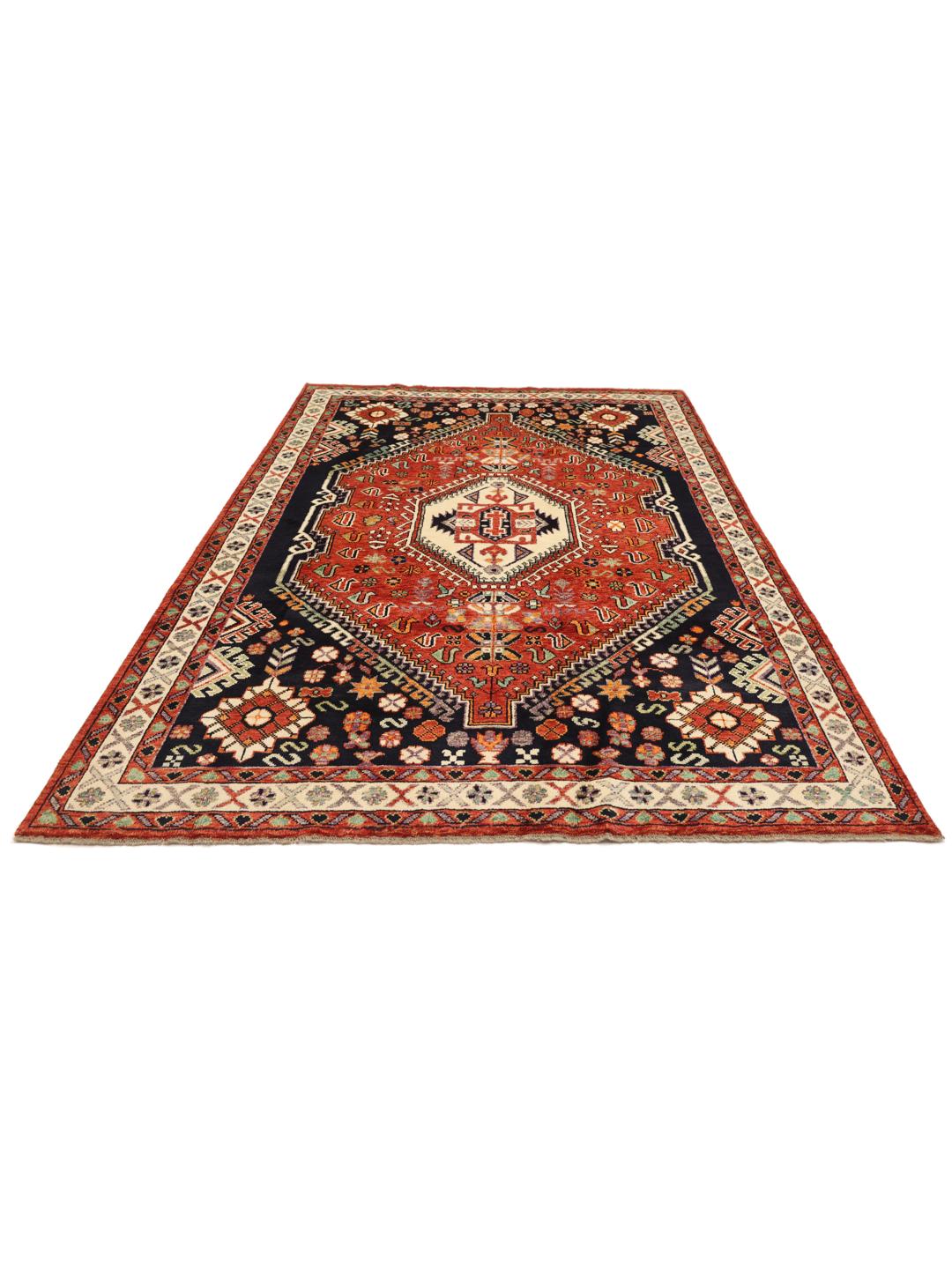 Handmade Afghan rug in multicolour